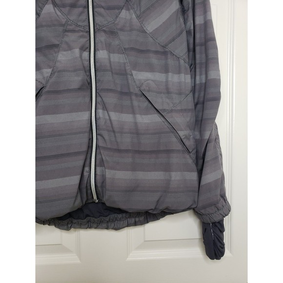 Lululemon Run Hustle Jacket Cool Poncho Stripe 8 MARK ON SLEEVE - Picture 5 of 13